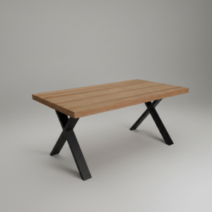Eikenhouten Eettafel X-poot