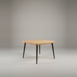Salontafel | Minimalistisch Eiken met Zwarte Poten