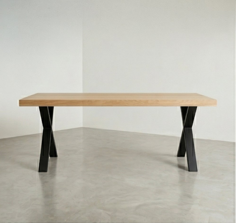 Eiken Eettafel X-poot